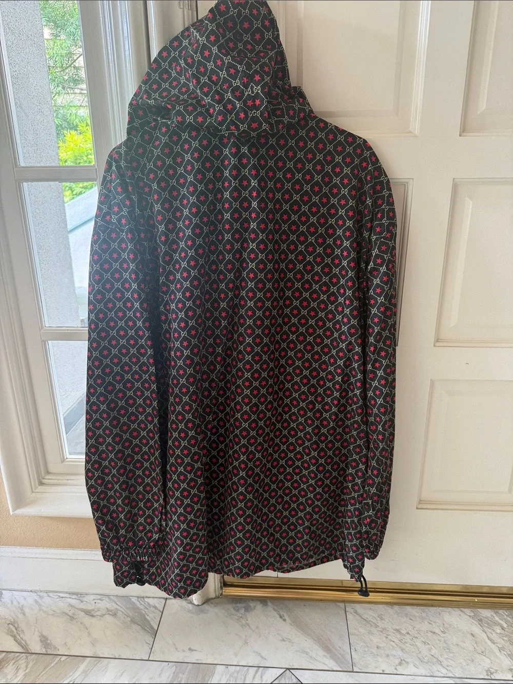 Gucci Black Hooded Windbreaker